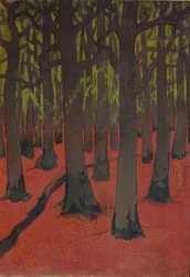 La Forêt à la terre rouge, c.1891
